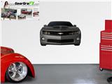 Camaro 2010 Front 52x31 inch Cyber Gray and Black Wall Skin