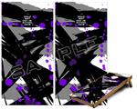 Cornhole Game Board Vinyl Skin Wrap Kit - Premium Laminated - Abstract 02 Purple fits 24x48 game boards (GAMEBOARDS NOT INCLUDED)