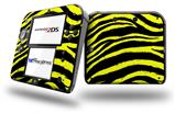 Zebra Yellow - Decal Style Vinyl Skin fits Nintendo 2DS - 2DS NOT INCLUDED