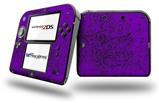 Folder Doodles Purple - Decal Style Vinyl Skin fits Nintendo 2DS - 2DS NOT INCLUDED