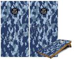 Cornhole Game Board Vinyl Skin Wrap Kit - WraptorCamo Digital Camo Navy fits 24x48 game boards (GAMEBOARDS NOT INCLUDED)