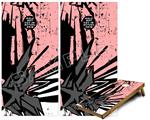 Cornhole Game Board Vinyl Skin Wrap Kit - Baja 0040 Pink fits 24x48 game boards (GAMEBOARDS NOT INCLUDED)