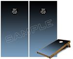 Cornhole Game Board Vinyl Skin Wrap Kit - Smooth Fades Blue Dust Black fits 24x48 game boards (GAMEBOARDS NOT INCLUDED)