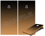 Cornhole Game Board Vinyl Skin Wrap Kit - Smooth Fades Bronze Black fits 24x48 game boards (GAMEBOARDS NOT INCLUDED)