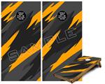 Cornhole Game Board Vinyl Skin Wrap Kit - Jagged Camo Orange fits 24x48 game boards (GAMEBOARDS NOT INCLUDED)