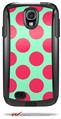 Kearas Polka Dots Pink And Blue - Decal Style Vinyl Skin fits Otterbox Commuter Case for Samsung Galaxy S4 (CASE SOLD SEPARATELY)