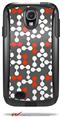 Locknodes 04 Red - Decal Style Vinyl Skin fits Otterbox Commuter Case for Samsung Galaxy S4 (CASE SOLD SEPARATELY)