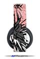 Vinyl Decal Skin Wrap compatible with Original Sony PlayStation 4 Gold Wireless Headphones Baja 0040 Pink (PS4 HEADPHONES  NOT INCLUDED)