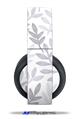Vinyl Decal Skin Wrap compatible with Original Sony PlayStation 4 Gold Wireless Headphones Watercolor Leaves Purple (PS4 HEADPHONES  NOT INCLUDED)