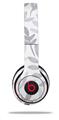 Skin Decal Wrap compatible with Beats Solo 2 WIRED Headphones Watercolor Leaves Purple (HEADPHONES NOT INCLUDED)