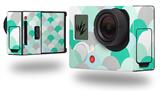 Brushed Circles Seafoam - Decal Style Skin fits GoPro Hero 3+ Camera (GOPRO NOT INCLUDED)