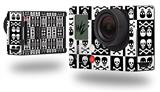 Skull And Crossbones Pattern Bw - Decal Style Skin fits GoPro Hero 3+ Camera (GOPRO NOT INCLUDED)