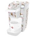 Decal Style Vinyl Skin compatible with Keurig K10 / K15 Mini Plus Coffee Makers Sea Shells 02 White (KEURIG NOT INCLUDED)
