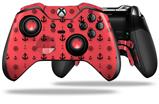 Nautical Anchors Away 02 Coral - Decal Style Skin fits Microsoft XBOX One ELITE Wireless Controller