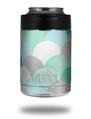 Skin Decal Wrap for Yeti Colster, Ozark Trail and RTIC Can Coolers - Brushed Circles Seafoam (COOLER NOT INCLUDED)