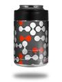 Skin Decal Wrap for Yeti Colster, Ozark Trail and RTIC Can Coolers - Locknodes 04 Red (COOLER NOT INCLUDED)