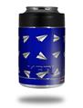 Skin Decal Wrap for Yeti Colster, Ozark Trail and RTIC Can Coolers - Paper Planes Royal Blue (COOLER NOT INCLUDED)