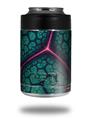 Skin Decal Wrap compatible with Yeti Colster, Ozark Trail and RTIC Can Coolers Linear Cosmos Teal (COOLER NOT INCLUDED)