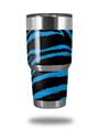 Skin Decal Wrap for Yeti Tumbler Rambler 30 oz Zebra Blue (TUMBLER NOT INCLUDED)