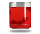 Skin Decal Wrap for Yeti Rambler Lowball - Deathrock Bats Red