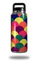 WraptorSkinz Skin Decal Wrap for Yeti Rambler Bottle 36oz Brushed Cirlces Multi Dark  (YETI NOT INCLUDED)