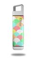 Skin Decal Wrap for Clean Bottle Square Titan Plastic 25oz Brushed Cirlces Multi Light (BOTTLE NOT INCLUDED)