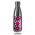 Skin Decal Wrap for RTIC Water Bottle 17oz Pink Skulls and Stars (BOTTLE NOT INCLUDED)