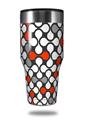 Skin Decal Wrap for Walmart Ozark Trail Tumblers 40oz Locknodes 05 Red (TUMBLER NOT INCLUDED) by WraptorSkinz