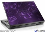 Laptop Skin (Large) - Bokeh Music Purple