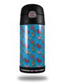 Skin Decal Wrap for Thermos Funtainer 12oz Bottle Crabs and Shells Blue Medium (BOTTLE NOT INCLUDED) by WraptorSkinz