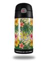 Skin Decal Wrap for Thermos Funtainer 12oz Bottle Beach Flowers 02 Yellow Sunshine (BOTTLE NOT INCLUDED) by WraptorSkinz