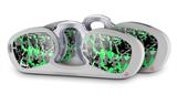 Decal Style Vinyl Skin Wrap 2 Pack for Nooz Glasses Rectangle Case SceneKid Green (NOOZ NOT INCLUDED) by WraptorSkinz