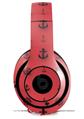 WraptorSkinz Skin Decal Wrap compatible with Beats Studio 2 and 3 Wired and Wireless Headphones Nautical Anchors Away 02 Coral Skin Only (HEADPHONES NOT INCLUDED)