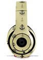 WraptorSkinz Skin Decal Wrap compatible with Beats Studio 2 and 3 Wired and Wireless Headphones Nautical Anchors Away 02 Yellow Sunshine Skin Only (HEADPHONES NOT INCLUDED)