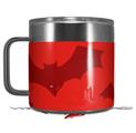 Skin Decal Wrap for Yeti Coffee Mug 14oz Deathrock Bats Red - 14 oz CUP NOT INCLUDED by WraptorSkinz
