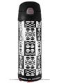 Skin Decal Wrap for Thermos Funtainer 16oz Bottle Skull And Crossbones Pattern Bw (BOTTLE NOT INCLUDED) by WraptorSkinz