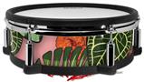 Skin Wrap works with Roland vDrum Shell PD-128 Drum Famingos and Flowers Pink (DRUM NOT INCLUDED)