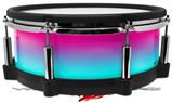 Skin Wrap works with Roland vDrum Shell PD-140DS Drum Smooth Fades Neon Teal Hot Pink (DRUM NOT INCLUDED)