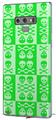 Decal style Skin Wrap compatible with Samsung Galaxy Note 9 Skull And Crossbones Pattern Green