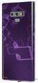 Decal style Skin Wrap compatible with Samsung Galaxy Note 9 Bokeh Music Purple