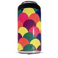 WraptorSkinz Skin Decal Wrap compatible with Yeti 16oz Tall Colster Can Cooler Insulator Brushed Cirlces Multi Dark (COOLER NOT INCLUDED)