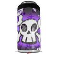 WraptorSkinz Skin Decal Wrap compatible with Yeti 16oz Tall Colster Can Cooler Insulator Cartoon Skull Purple (COOLER NOT INCLUDED)