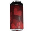 WraptorSkinz Skin Decal Wrap compatible with Yeti 16oz Tall Colster Can Cooler Insulator Bokeh Hearts Red (COOLER NOT INCLUDED)