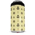 WraptorSkinz Skin Decal Wrap compatible with Yeti 16oz Tall Colster Can Cooler Insulator Nautical Anchors Away 02 Yellow Sunshine (COOLER NOT INCLUDED)
