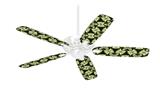Leave Pattern 1 Green - Ceiling Fan Skin Kit fits most 42 inch fans (FAN and BLADES SOLD SEPARATELY)