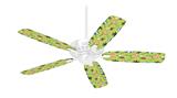 Beach Party Umbrellas Sage Green - Ceiling Fan Skin Kit fits most 42 inch fans (FAN and BLADES SOLD SEPARATELY)