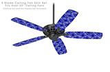 Wavey Royal blue - Ceiling Fan Skin Kit fits most 52 inch fans (FAN and BLADES SOLD SEPARATELY)