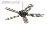 Locknodes 05 Orange - Ceiling Fan Skin Kit fits most 52 inch fans (FAN and BLADES SOLD SEPARATELY)